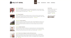 Desktop Screenshot of holz-ist-genial.de